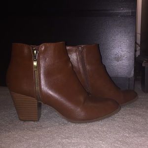 Brown ankle boots